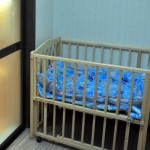 家族風呂にはベビーベットも設置 家族風呂にはベビーベットも設置
